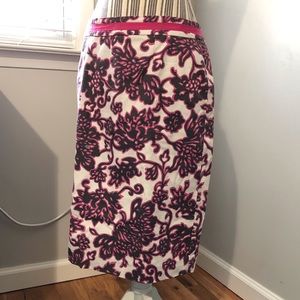 Boden Pink & White Skirt